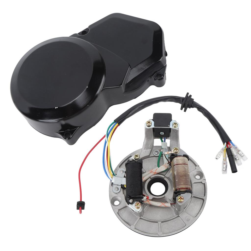 2 Coil Ignition Magneto Stator Rugged Engine Stator Cover Kit Replacement for Lifan 50cc 70cc 110cc 125cc SSR Pit Bike