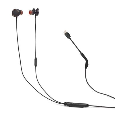 JBL QUANTUM 50C Gaming Earphones/Headset/3.5mm Plug, USB Type-C Connection with Detachable Adapter/Voice Focus In-Line Mic/Black/JBLQTUM50CBLK