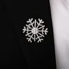 Zirkon Kreative Schneeflocken Brosche Zink Zink Zinklegierung Elegant Bekleidungszubehör