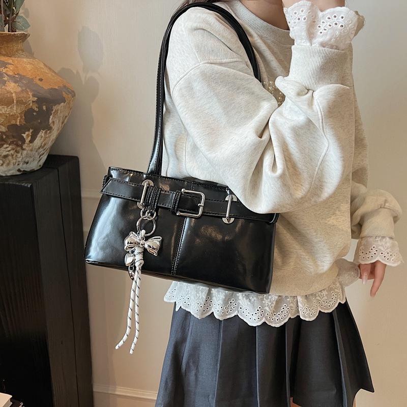 Retro Portable Commuter Bag Women's Spring Summer 2025 New Trendy Fashion Korean Underarm Bag Versatile Large Capacity Bag