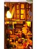 Tianyu DIY 3D Miniature Bookend: Rainy Alley Creative Assembly Model Toy