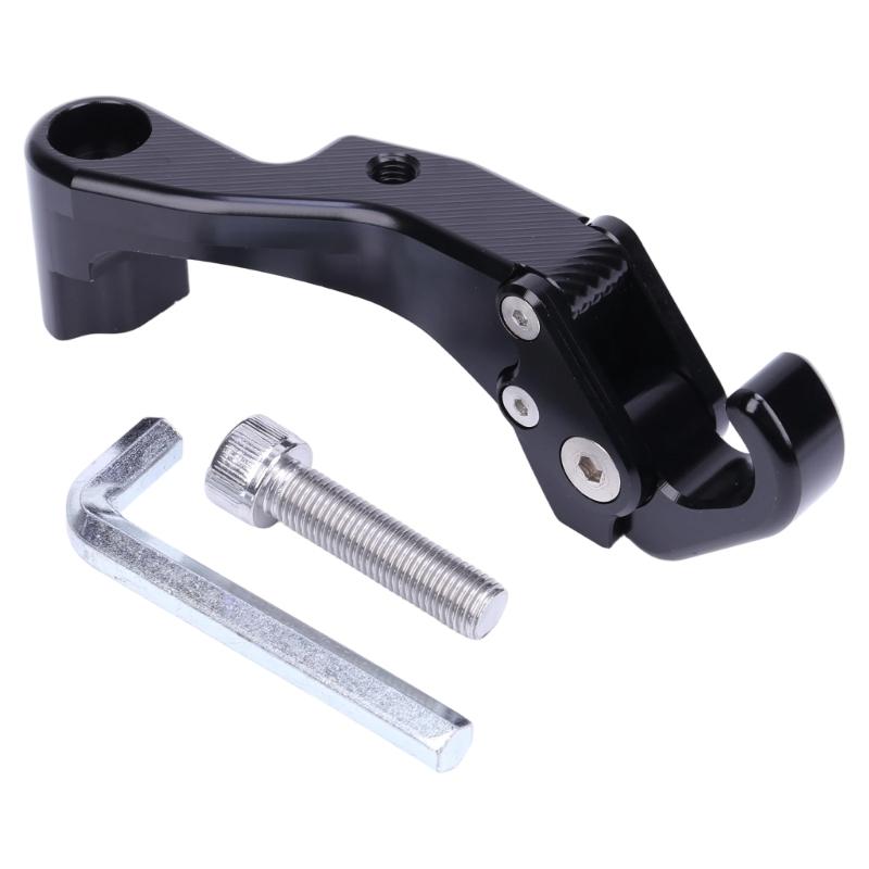 Curved Motorcycle Carry Hook for Shopping and Personal Bags, Accessory Mount Design with Included Mounting Screw Pack
