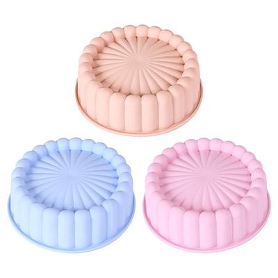 Silicone Sunflower Silhouette Cake Mold Round Diy Baking Molds Multi Purpose High Temperature Resistant Silicone Cake Mold Tools