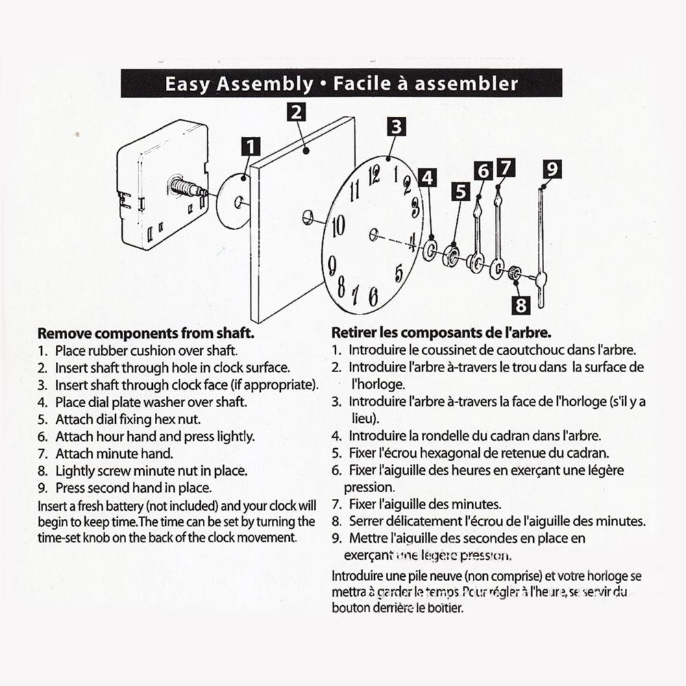 Quartz Clock Movement Mechanism DIY Replacement for 35-40CM Large Wall Clocks