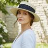 Hut mit breiter Krempe, Stroh geflochten, Koreanischer Stil, Damen Sonnenhut, Retro Sonnenschutz Bucket Hat, Damen