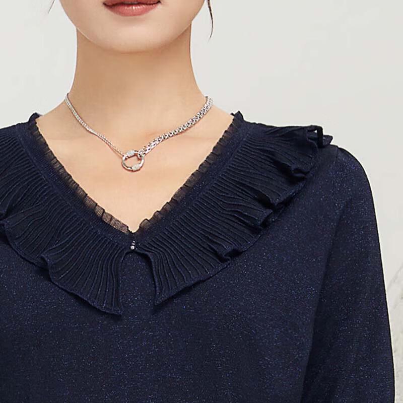 JESSIE Elegant Ruffle V-Neck Short Sleeve Top