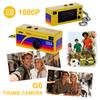Retro Mini Keychain Thumb Camera 1080P HD Video Recorder Built-in Flash Auto Focus 0.96 Inch TFT Screen Portable Digital Camera
