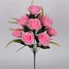 12 Köpfe Valentinstag Blumen Mini Natürliche Simulierte Rose Heimdekoration