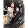 TrendHub Streetwear Long Sleeve T Shirts Harajuku Women Punk Star Print Casual Striped  Shirt Japanese Y2k Aesthetic Grunge Tops