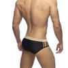 UXH Men's Color Block Stripe Triangle Swim Briefs