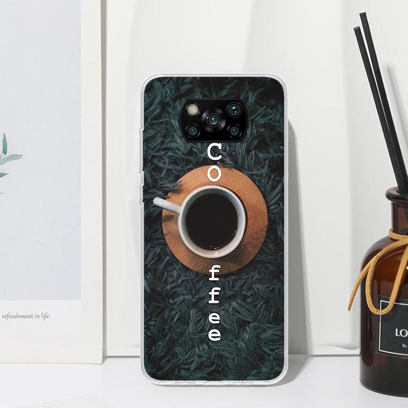 Coffee Wine Cup Phone Case For Xiaomi Poco X7 X6 X5 M7 M8 Pro F7 Ultra Redmi 15C 15 13C 13 12C 12 10 10C 10A Art Fundas Poco X7