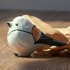 Handmade Long-tailed Tit Figurine Vintage Robin Bird Ornament Bird Statue  Bookshelf Decor