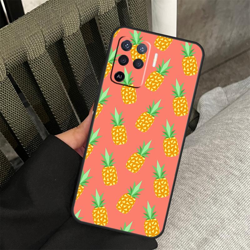 Summer Fruit Pineapple Case For Oppo A38 A18 A58 A78 A98 A79 A40 A60 A80 A16 A76 A96 A15 A74 A94 A54 A77 A17 Cover