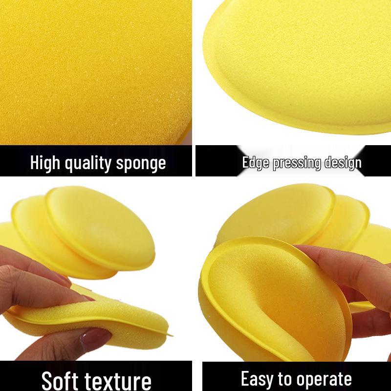 Okrągła Gąbka Wyciskana do Woskowania i Mycia Samochodu