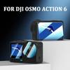2 Conjuntos Película Protetora de Tela de Vidro Temperado Lnes para DJI Osmo Action 6 Acessórios para Câmera de Ação
