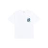 MLB New York Yankees Floral Logo Print American Vintage Short Sleeve T-Shirt Unisex T-Shirts White 3ATSM3033-50WHS