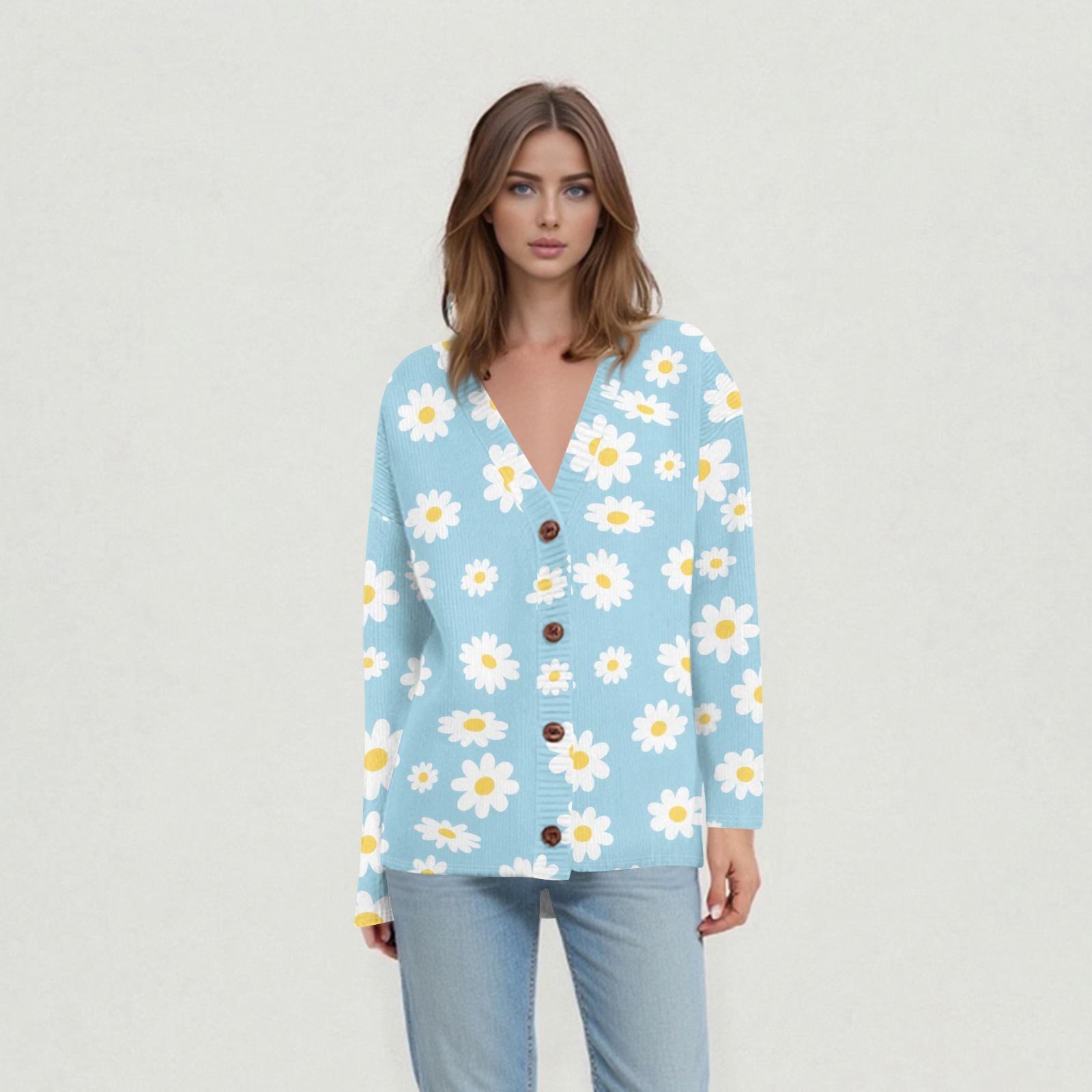 

Женские повседневные топы на каждый день Вязаный кардиган-жакет L