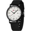 Anacend Simple Quartz Analog Watch Black 3ATM Water Resistant Stylish Unisex
