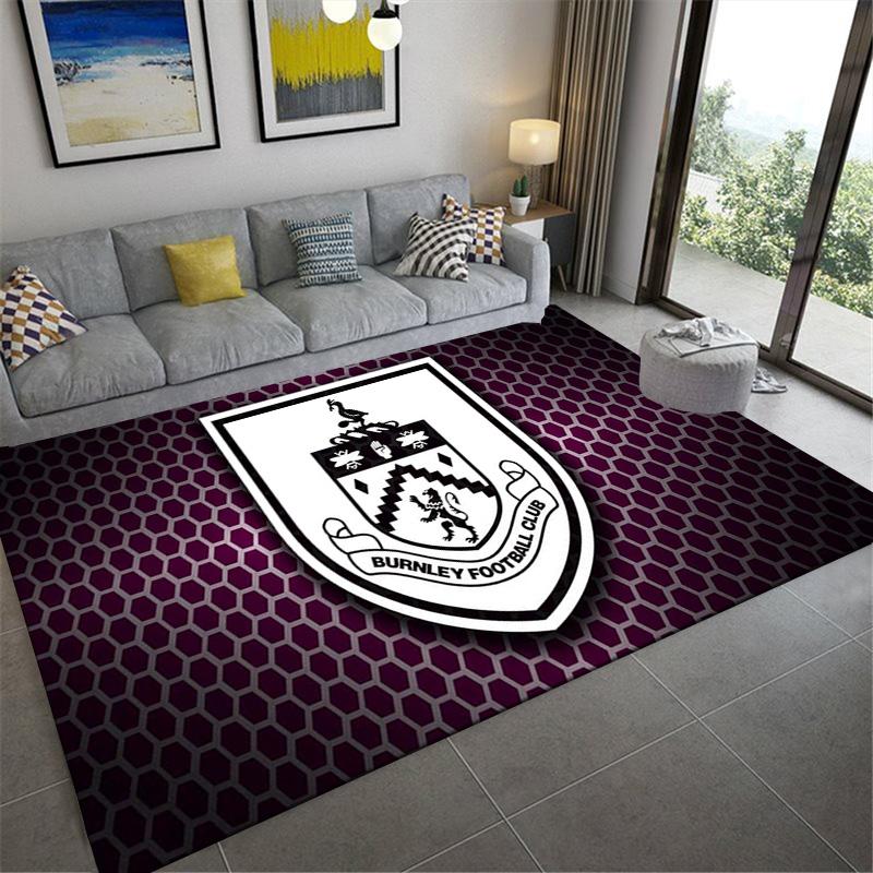 Burnley FC Carpet Rug for Living Room Bedroom Home Sofa Decoration,Kids play Non-slip Floor Mat