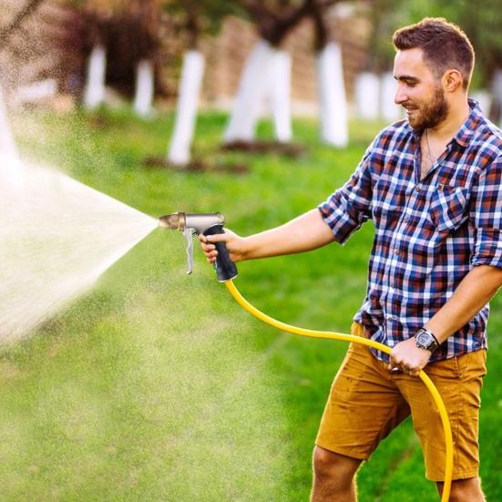 

Garden Hose Nozzle Adjustable Spray Patterns Heavy Duty Garden Sprayer High