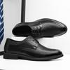 Fashion Men's Business Dress Shoes Summer Breathable Hollow Out Shoe Luxury Casual Leather Shoes for Men Lace Up Oxford Shoe Men Shoes