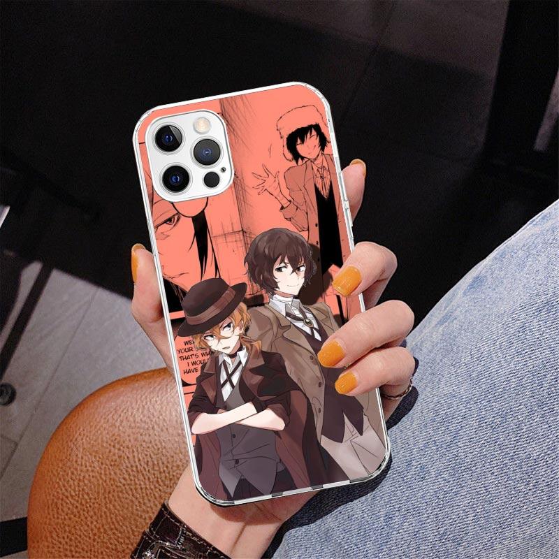 

Bungo Stray Dogs Manga Phone Case For iPhone 17 Air 16 Pro Max 16E 15 + 14 Plus 11 12 13 Mini 7 8 SE Gift Print Cover Fundas 17 iPhone 14