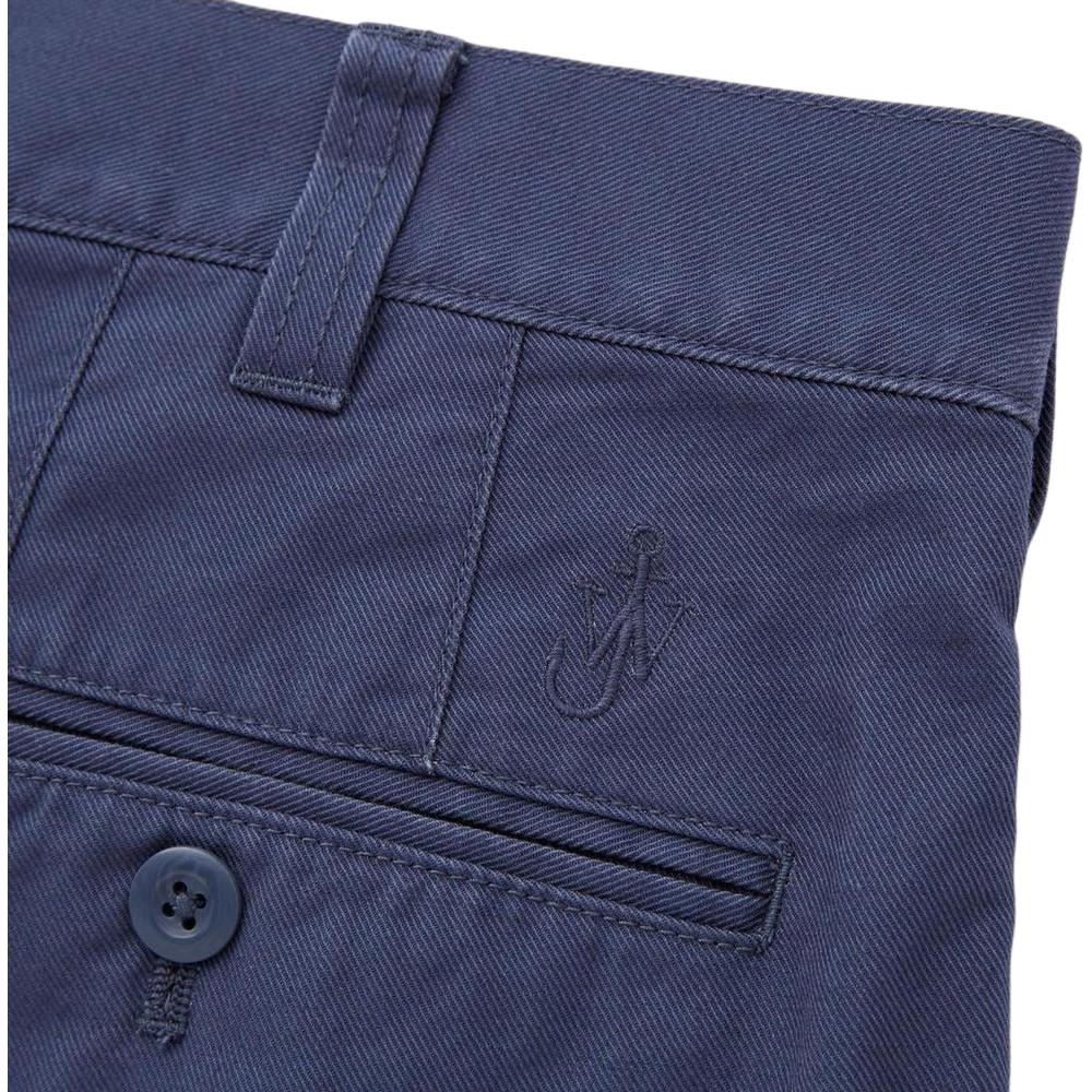 Uniqlo Solid Color Fashion Pleated Cotton Shorts Men Shorts Blue 440286-66