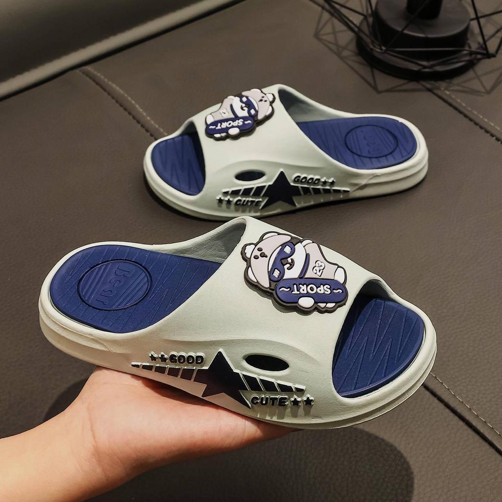 Children's Cartoon Sandals: Comfortable, Non-Slip, Soft Sole—Ideal for Summer Activities and Featuring a Fun 'Walking On Poop' Sensation.