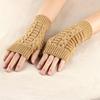 Fashionable Casual Women S Exposed Finger Gloves Warm Half Finger Gloves