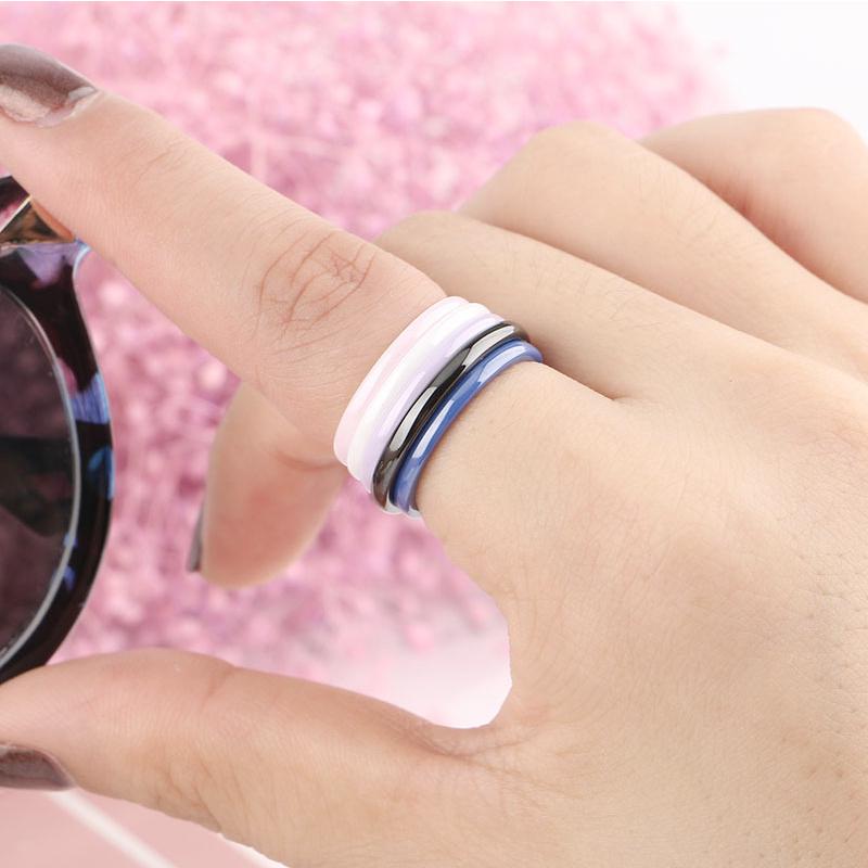 Vogue New Girl Jewelry Fashion Ceramic Women Chinese Style Ring Gift Forefinger Ring
