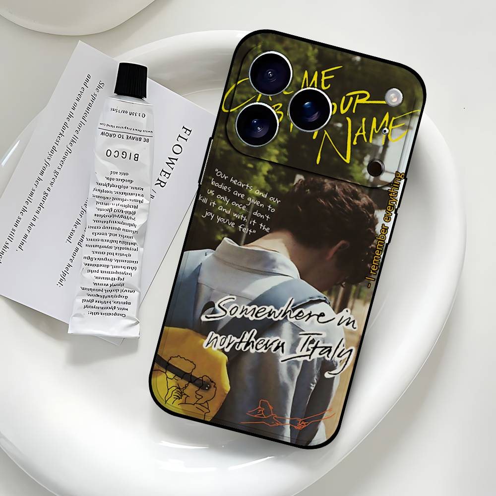C-Call Me By Your Names Phone Case Black That Fits For IPhone 17,16,15,11,13,14 Pro Max,Plus,X,Xr,Xs Max,13Mini