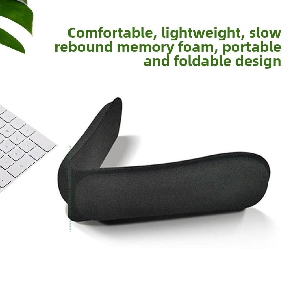 2Pcs/Set Comfortable Ergonomic Keyboard Wrist Rest Slow Rebound Wrist  Mat  Office Use