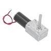 Worm Gear Motor DC Self Locking Mini Speed Reduction Electric Gear Box Reducer EngineDC12V 80RPM