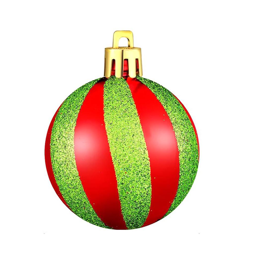 24pcs Xmas Ball Ornaments 2.0in Shatterproof Xmas Tree Balls Decoration Painting Hanging Ball for Ho
