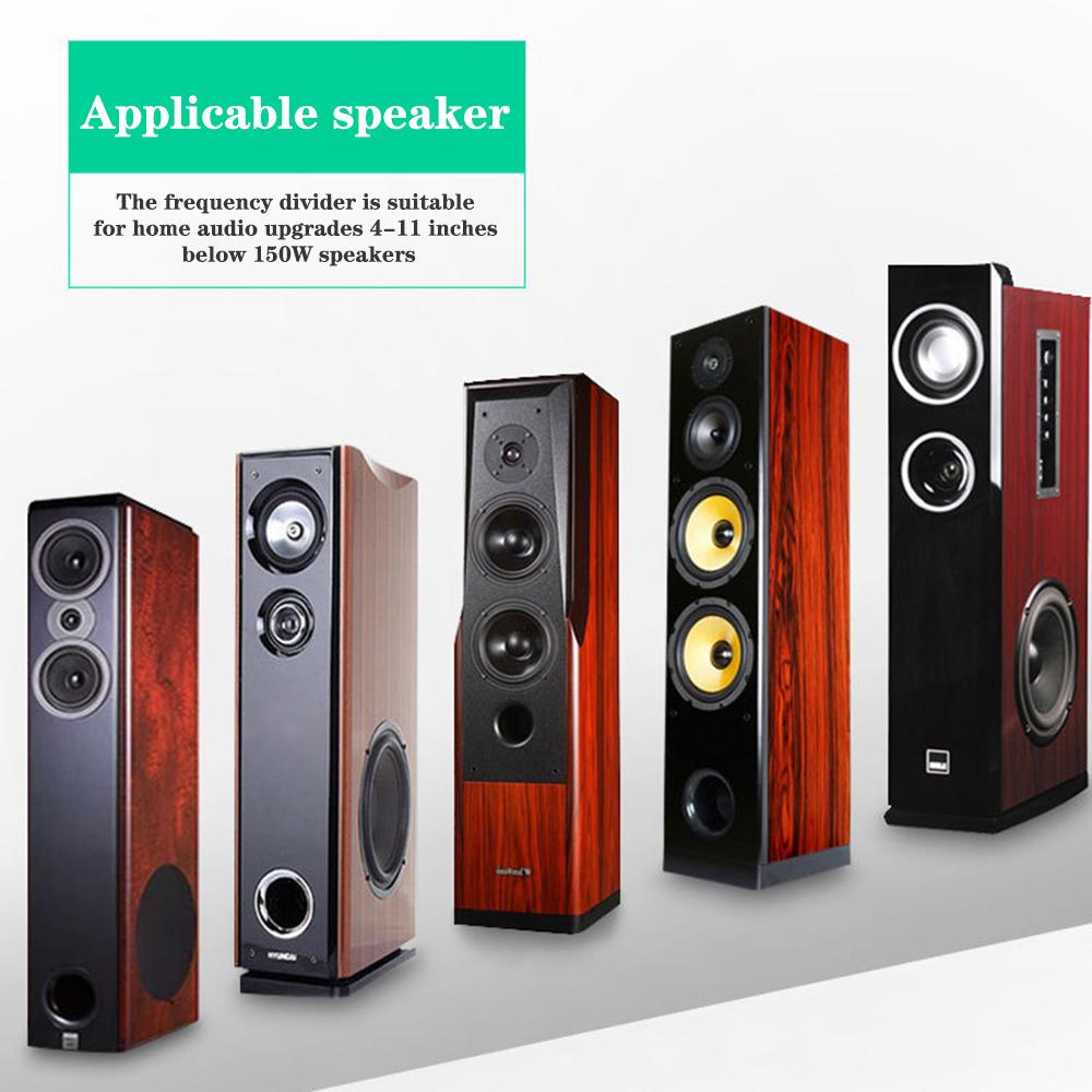 3 Way HiFi Speaker Frequency Divider 150W Audio Crossover Filter Treble Alto Bass Frequency Divider for Professional or Home Use