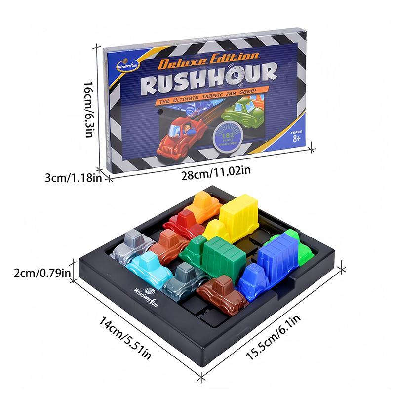 Puzzle Traffic Rush Hour Game Children'S Logical Thinking Car Educational Toys Parent-Child Parking Lot Toys Desktop Game