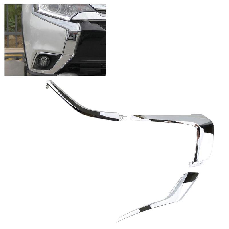 6407A142 6407A146 6407A144 Front Right Chrome Bumper Cover Molding Trim Kit Fit for Mitsubishi Outlander 2018 2017 2016
