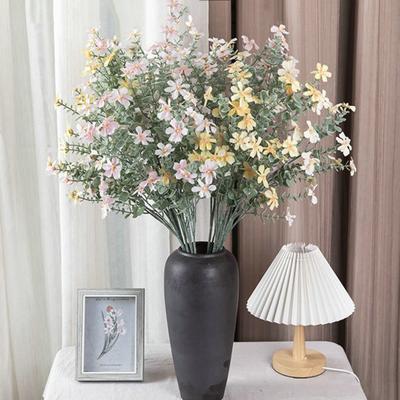 Flor Falsa Linda Simulação Alta Tecido De Seda Falso Simulação De Flor Simulação Cerca De Flores Decoração De Parede Buquê De Flores Falsas Suprimentos De Casamento