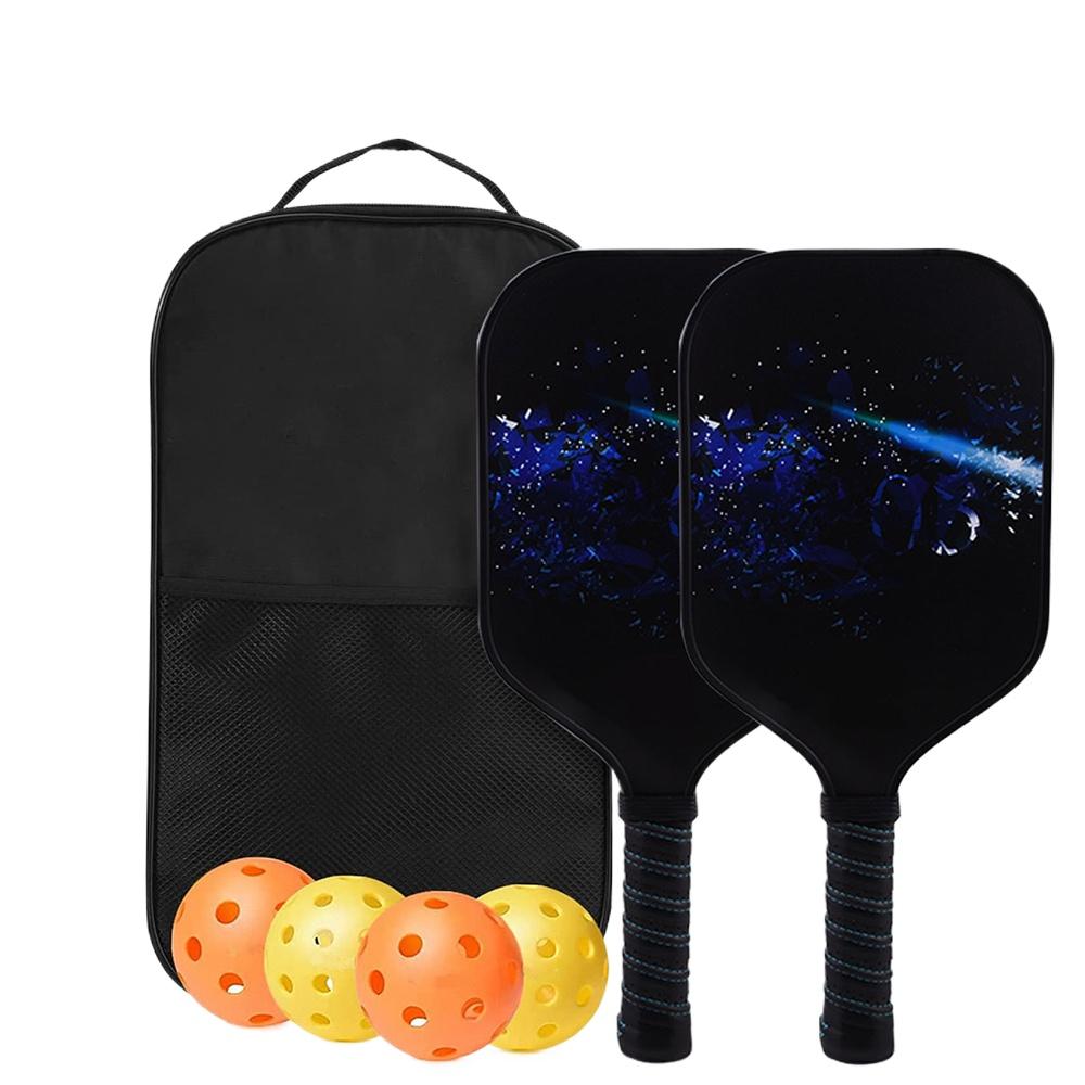 Pickleball Paddles Godkjent sett racketer Honeycomb Core 4 baller Bærbart racketdeksel Bæreveske Gavesett Innendørs Utendørs