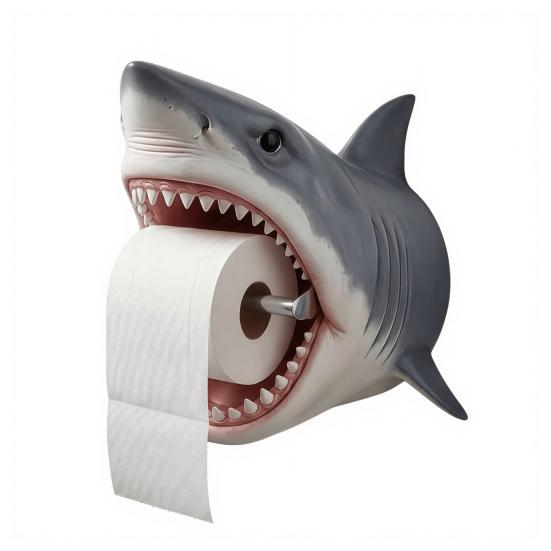 Schildkröte/Hai Toilettenpapierhalter, Wandmontage Rollenhalter, Einfache Montage Wasserdicht Feuchtigkeitsbeständig Toilettenpapierhalter