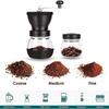 Manual Hand-crank Glass Coffee Bean Grinder