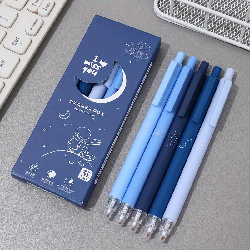 5 Pcs Minimalist Style Gel Pen Ballpoint Pens, 0.5mm Black Signature Pens, Office and Learning Supplies (black Ink)
