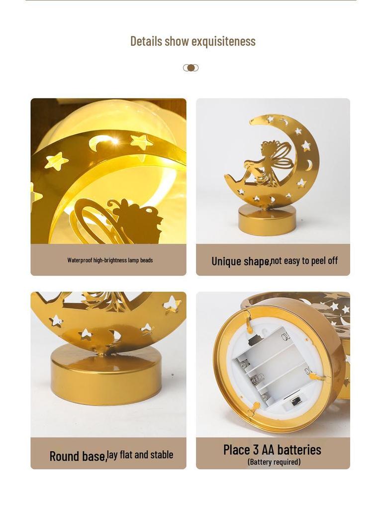 Star Moon Castle String Lights: Ideal for Hotel, Restaurant, Shop, Window, or Bedroom Holiday Décor