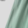 INCERUN Men's Casual Elastic Waist Wide-Leg Pants Loose Streetwear Baggy Long Trousers
