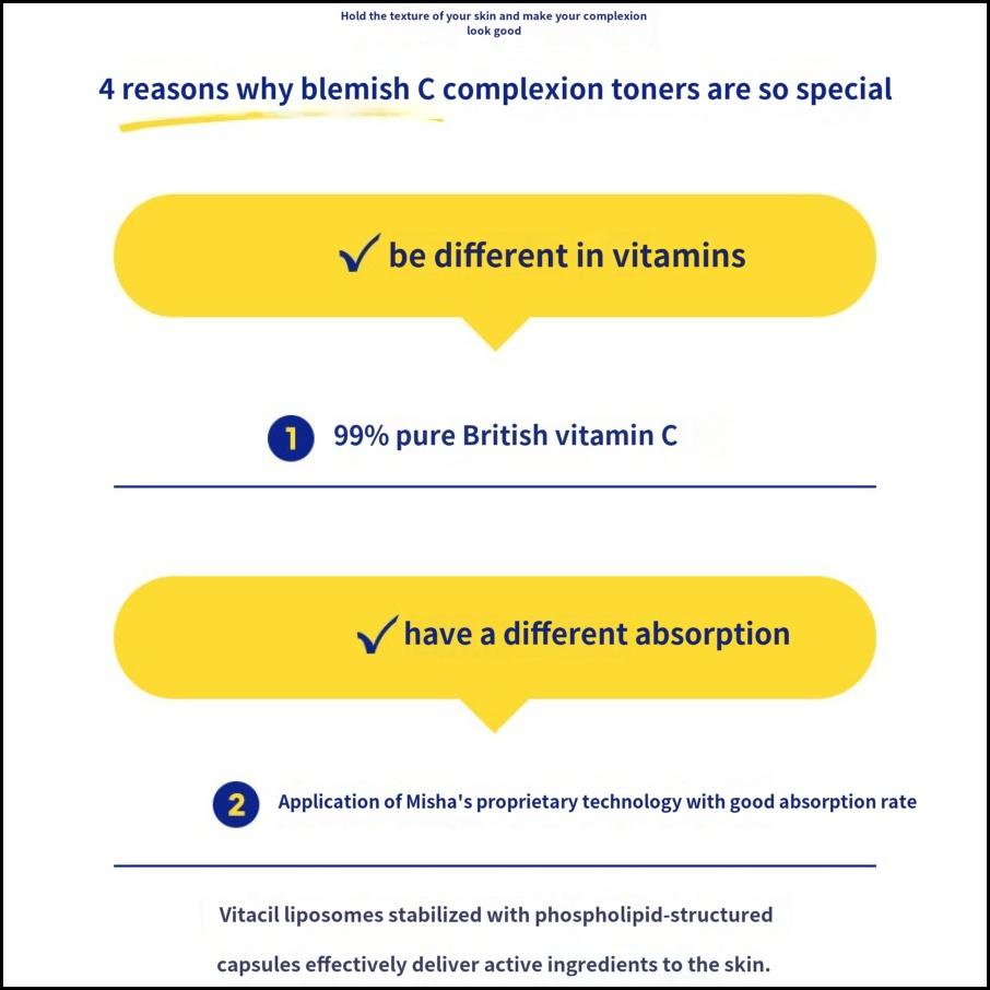 MISSHA Toner Éclaircissant Vita C Plus 200ml | Toner Visage à la Vitamine C pour un Teint Éclatant et Uniforme
