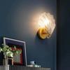 LWL Wall Light, Single Light, Simple Wall Lamp, Modern Glass Seashell Wall Light, Wall-Mounted Lighting Fixture, Interior Lighting Fixture for