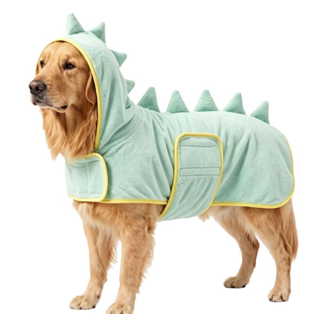 Coral fleece Pet Bathrobe Quick Drying Pet Robe Comfortable Dog Drying Coat Cat