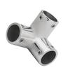 High-Quality Stainless Steel Tee Rail Fitting 90° 3-Way Tee Fitting Tube Pipe Connector for 25mm Tube/Pipe