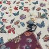 Pastoral Jacquard Color Weave Fabric: Insect & Butterfly Design for Clothing, Tablecloths, Bags, Handbags, and Sofas.