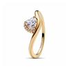 PAVÉ Pave Heart Wave Gold Plated Ring Women's Gold 163660C01